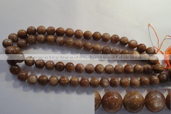 CCS364 15.5 inches 12mm round A grade natural golden sunstone beads