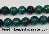 CCS403 15.5 inches 10mm round dyed chrysocolla gemstone beads