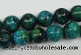 CCS404 15.5 inches 12mm round dyed chrysocolla gemstone beads