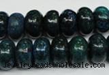 CCS415 15.5 inches 8*14mm rondelle dyed chrysocolla gemstone beads