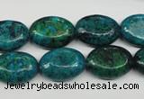 CCS444 15.5 inches 13*18mm oval dyed chrysocolla gemstone beads