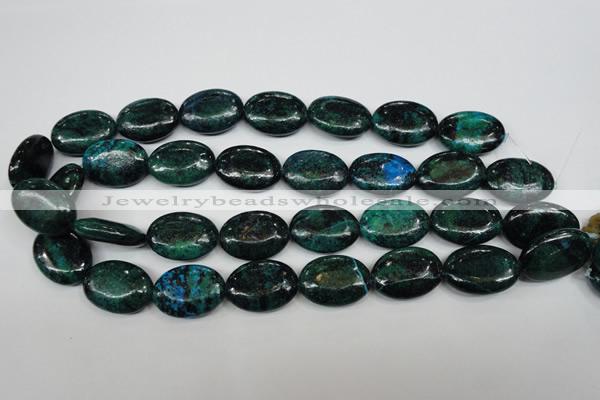 CCS446 15.5 inches 18*25mm oval dyed chrysocolla gemstone beads