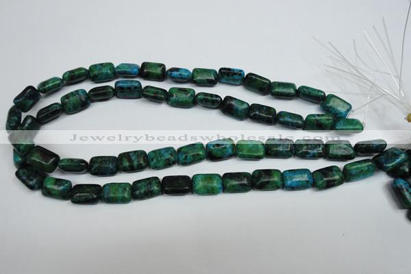 CCS472 15.5 inches 10*14mm rectangle dyed chrysocolla gemstone beads