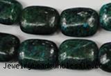 CCS475 15.5 inches 15*20mm rectangle dyed chrysocolla gemstone beads