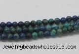 CCS50 16 inches 4mm round dyed chrysocolla gemstone beads wholesale