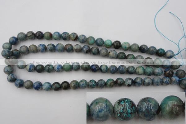 CCS503 15.5 inches 10mm round natural chrysocolla gemstone beads