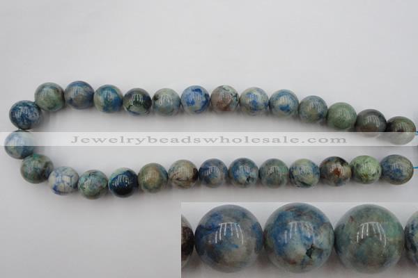 CCS506 15.5 inches 16mm round natural chrysocolla gemstone beads