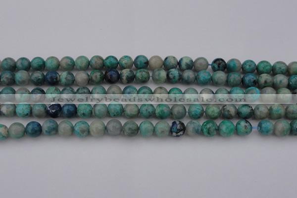 CCS512 15.5 inches 8mm round natural chrysocolla gemstone beads