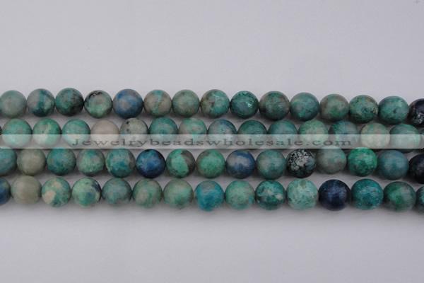 CCS514 15.5 inches 12mm round natural chrysocolla gemstone beads