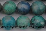 CCS515 15.5 inches 14mm round natural chrysocolla gemstone beads