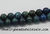 CCS52 16 inches 8mm round dyed chrysocolla gemstone beads wholesale