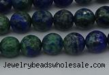 CCS532 15.5 inches 8mm faceted round dyed chrysocolla beads