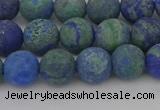 CCS542 15.5 inches 8mm round matte dyed chrysocolla beads