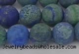 CCS544 15.5 inches 12mm round matte dyed chrysocolla beads