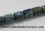 CCS55 16 inches 10*12mm cylinder dyed chrysocolla gemstone beads