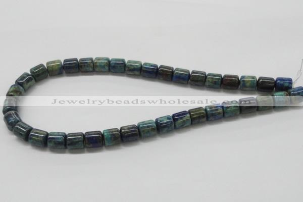 CCS55 16 inches 10*12mm cylinder dyed chrysocolla gemstone beads