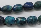 CCS58 16 inches 12*15mm nuggets dyed chrysocolla gemstone beads