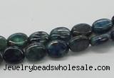 CCS59 16 inches 8*10mm oval dyed chrysocolla gemstone beads