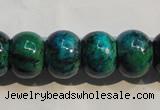 CCS618 15.5 inches 12*16mm rondelle dyed chrysocolla gemstone beads