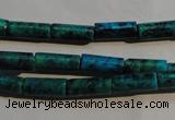 CCS624 15.5 inches 5*13mm tube dyed chrysocolla gemstone beads