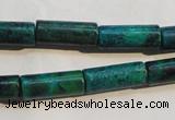 CCS625 15.5 inches 7*18mm tube dyed chrysocolla gemstone beads