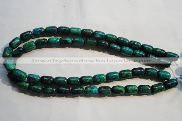 CCS628 15.5 inches 10*14mm drum dyed chrysocolla gemstone beads