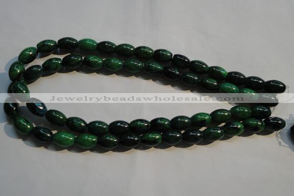 CCS631 15.5 inches 10*14mm rice dyed chrysocolla gemstone beads