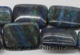 CCS69 16 inches 22*30mm rectangle dyed chrysocolla gemstone beads