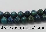 CCS70 15.5 inches 10mm round dyed chrysocolla gemstone beads