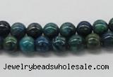 CCS72 15.5 inches 14mm round dyed chrysocolla gemstone beads