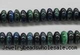 CCS73 15.5 inches 5*8mm rondelle dyed chrysocolla gemstone beads