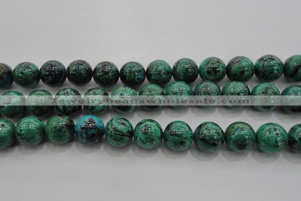 CCS804 15.5 inches 12mm round natural Chinese chrysocolla beads