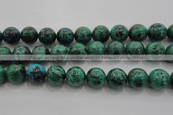 CCS807 15.5 inches 18mm round natural Chinese chrysocolla beads