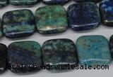 CCS85 15.5 inches 16*16mm square dyed chrysocolla gemstone beads