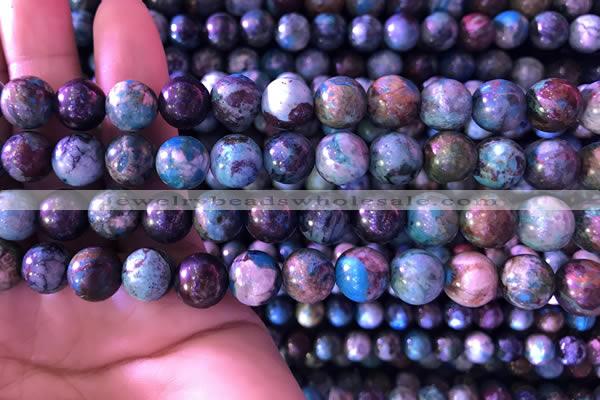 CCS860 15.5 inches 10mm round natural chrysocolla beads wholesale