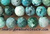 CCS882 15.5 inches 5.5mm faceted round natural chrysocolla beads