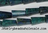 CCS90 15.5 inches 8*16mm trapezoid dyed chrysocolla gemstone beads