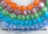 CCT06 10*14mm different color rice cats eye beads Wholesale