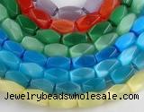 CCT08 Faceted brick 14 inches 9*16mm cats eye beads Wholesale