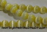 CCT1207 15 inches 4mm round cats eye beads wholesale