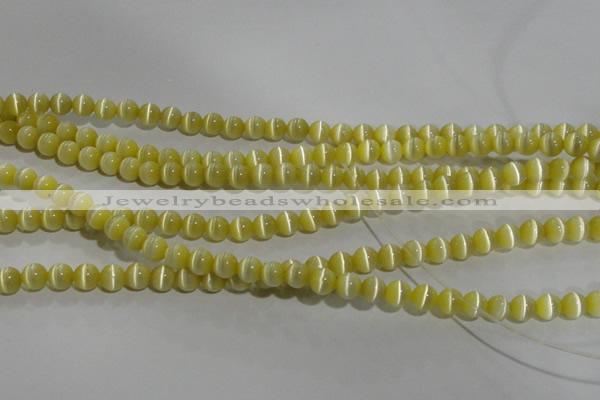 CCT1207 15 inches 4mm round cats eye beads wholesale