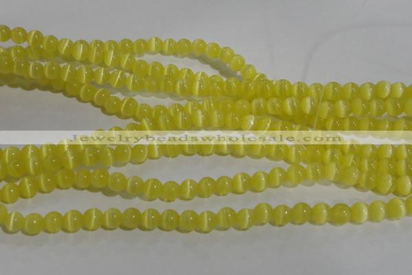 CCT1208 15 inches 4mm round cats eye beads wholesale