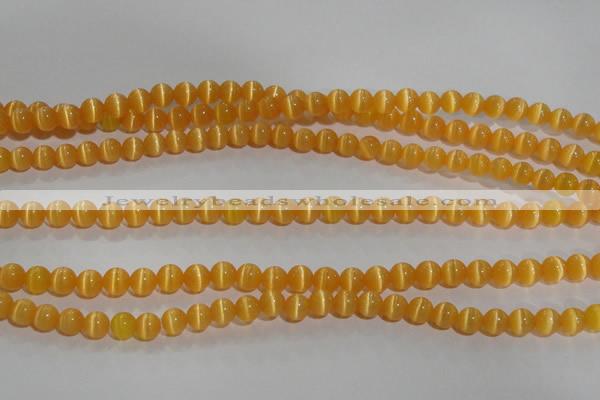 CCT1211 15 inches 4mm round cats eye beads wholesale