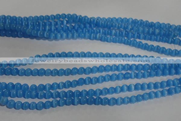 CCT1228 15 inches 4mm round cats eye beads wholesale