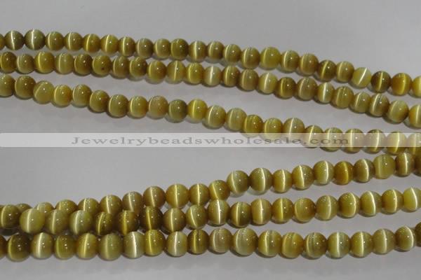 CCT1277 15 inches 5mm round cats eye beads wholesale