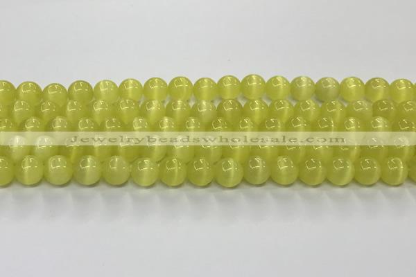 CCT1438 15 inches 8mm, 10mm, 12mm round cats eye beads