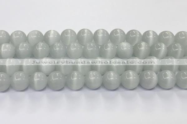 CCT1470 15 inches 14mm round cats eye beads