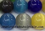 CCT1477 15 inches 14mm round cats eye beads