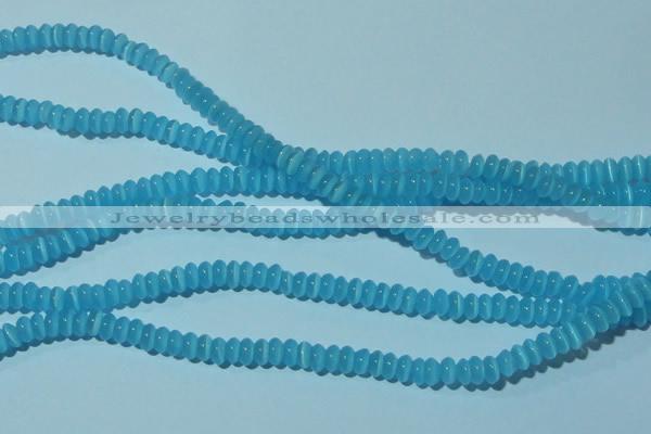 CCT203 15 inches 2*4mm rondelle cats eye beads wholesale