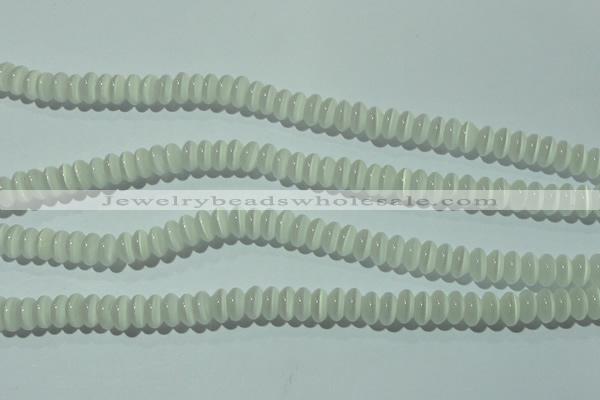 CCT230 15 inches 3*6mm rondelle cats eye beads wholesale